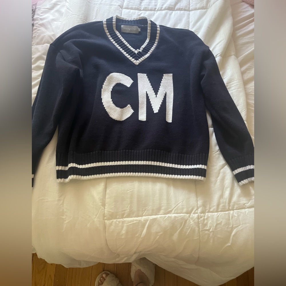 Women’s Black and White Sweater
